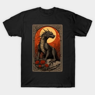Dragon Art Vintage Tarot Card T-Shirt